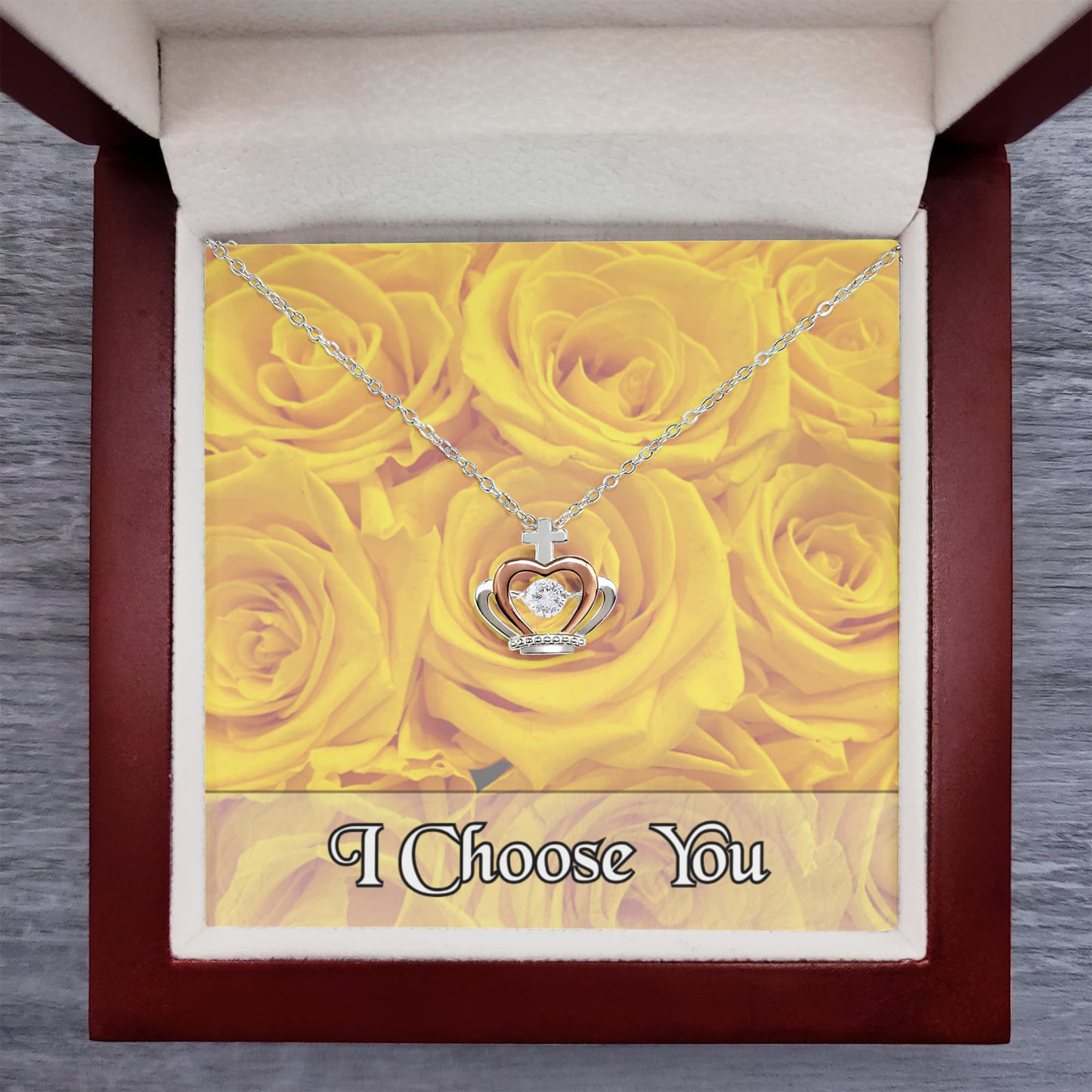 Crown The Queen Pendant Necklace with Message Card