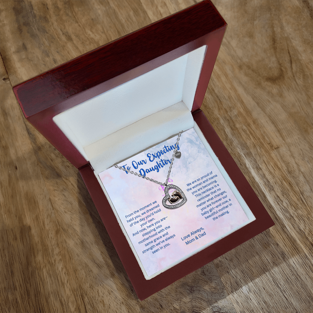 Baby Feet Heart Necklace - First Time Mom | New Moms | Moms To Be