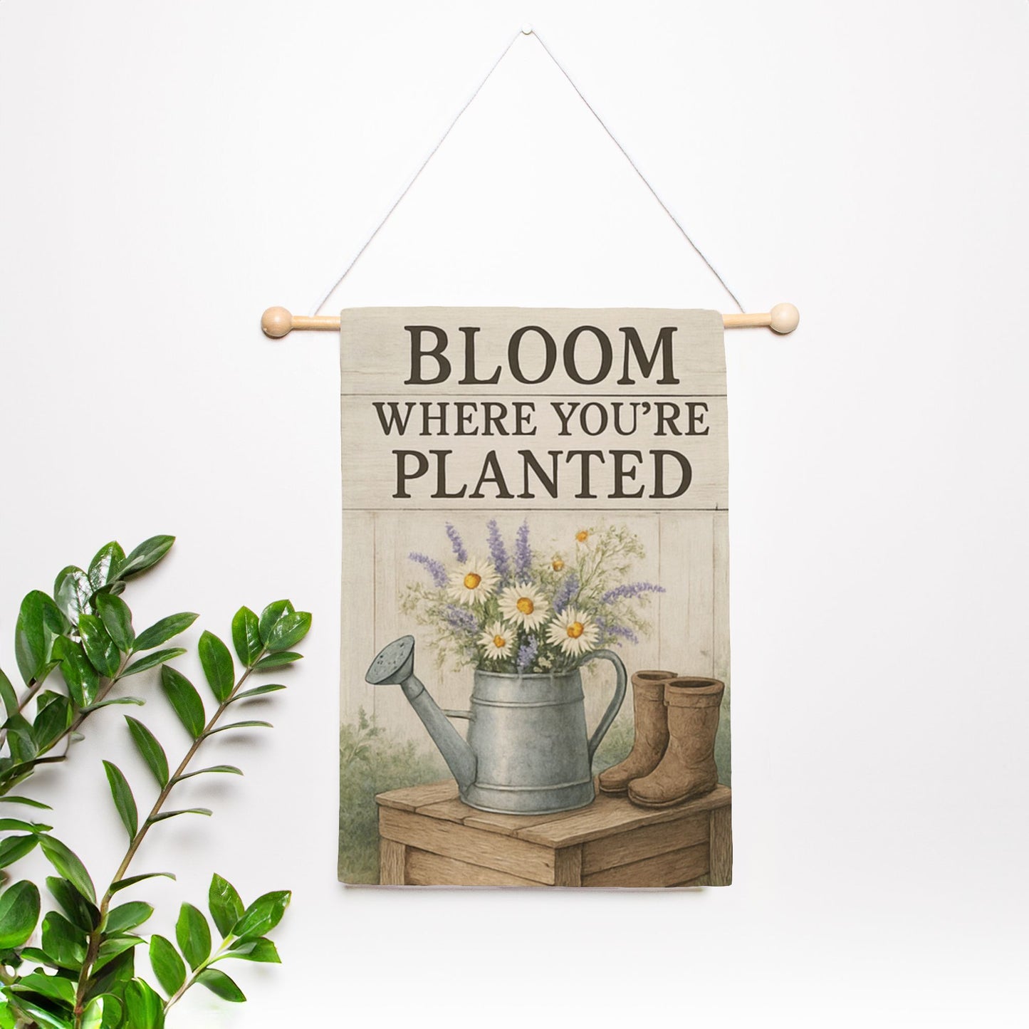 Bloom Where Planted Garden Flag - 12" x 18"