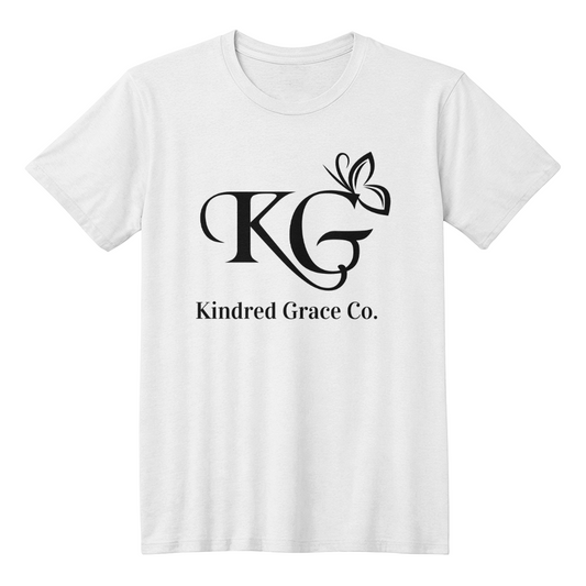 Kindred Grace Co. Tshirt- White w/ Black Logo